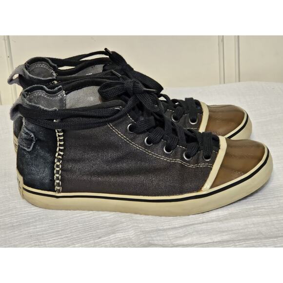 Sorel Sentry coated canvas water resistant cap toe sneaker womens 8 shoes - Picture 3 of 9